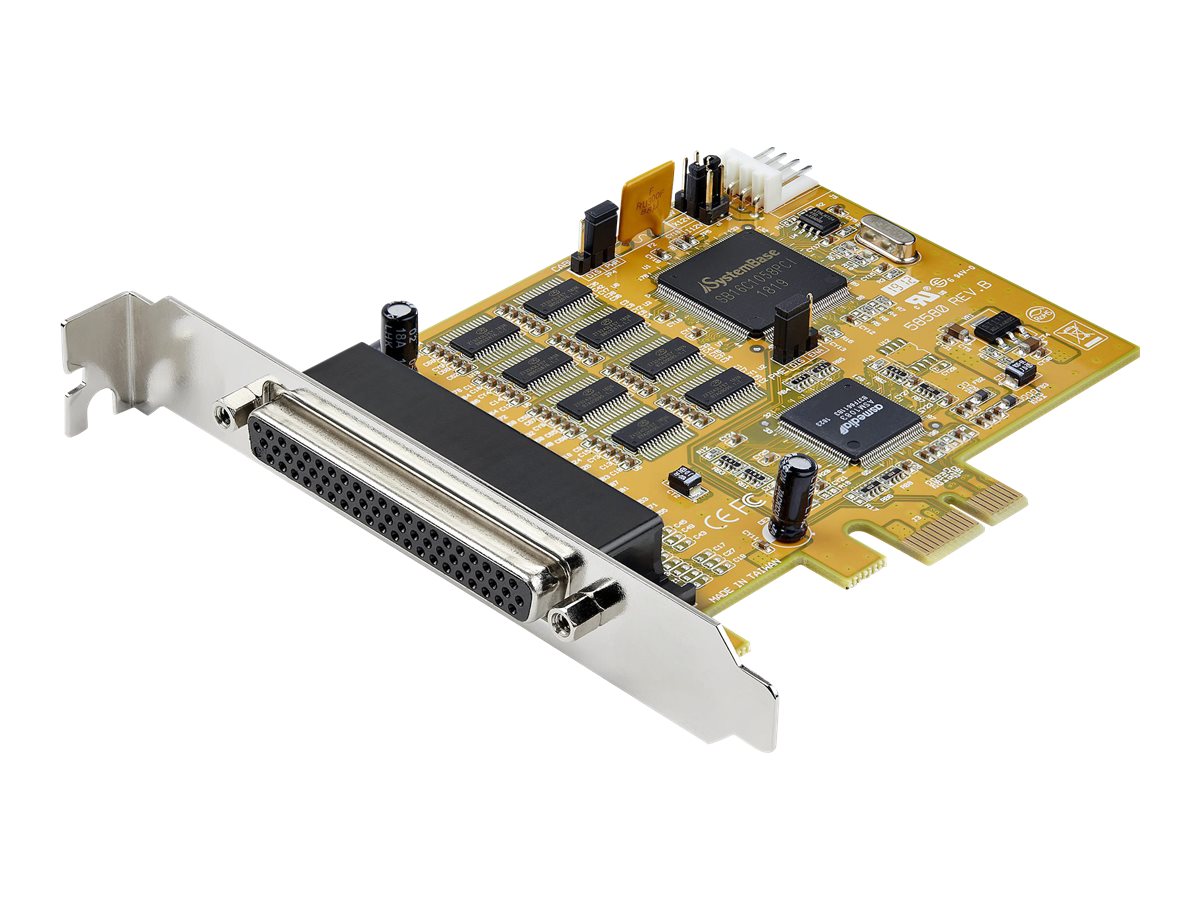 StarTech.com 8 Port PCI Express Karte - PCIe RS232 Erweiterungskarte - 16C1050 UART - Windows & Linux (PEX8S1050) - Serieller Ad