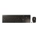 CHERRY DW 9100 SLIM - Tastatur-und-Maus-Set - kabellos - 2.4 GHz, Bluetooth 4.2 - Franzsisch - schwarz/bronze
