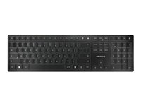 CHERRY KW 9100 SLIM - Tastatur - kabellos - 2.4 GHz, Bluetooth 4.0 - QWERTY - Englisch