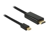 Delock - HDMI-Kabel - Mini DisplayPort mnnlich zu HDMI mnnlich - 1 m - Schwarz