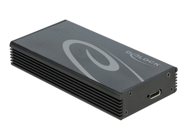 DeLOCK - Speichergehäuse - M.2 NVMe Card / PCIe (NVMe) - 20 Gbit/s - USB 3.2 (Gen 2x2) - Schwarz