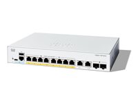 Cisco Catalyst 1300-8FP-2G - Switch - L3 - managed - 8 x 10/100/1000 (PoE+) + 2 x Combo Gigabit SFP/RJ-45 - an Rack montierbar