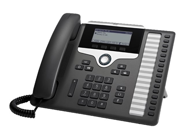 Cisco IP Phone 7861 - VoIP-Telefon - SIP, SRTP - 16 Zeilen - holzkohlefarben  - wiederaufbereitet
