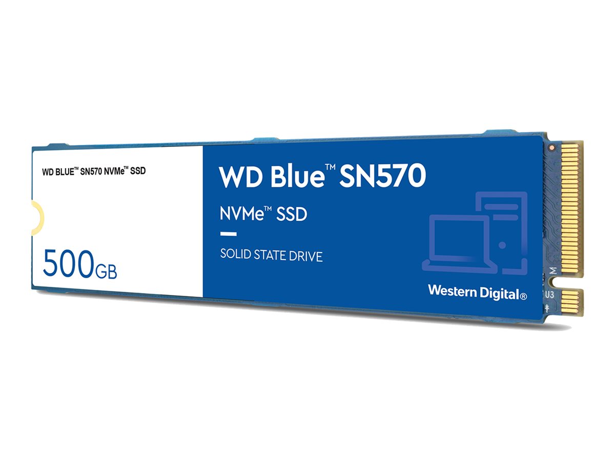 WD Blue SN570 NVMe SSD WDS500G3B0C - SSD - 500 GB - intern - M.2 2280 - PCIe 3.0 x4 (NVMe)