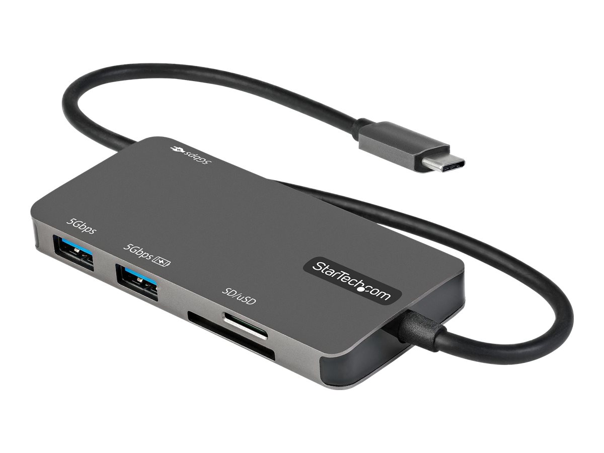 StarTech.com USB-C Multiport Adapter - USB-C auf 4K-HDMI, 100W PD Pass-Through, SD-/MicroSD-Steckplatz -  USB-C-Mini-Dock - 30 c
