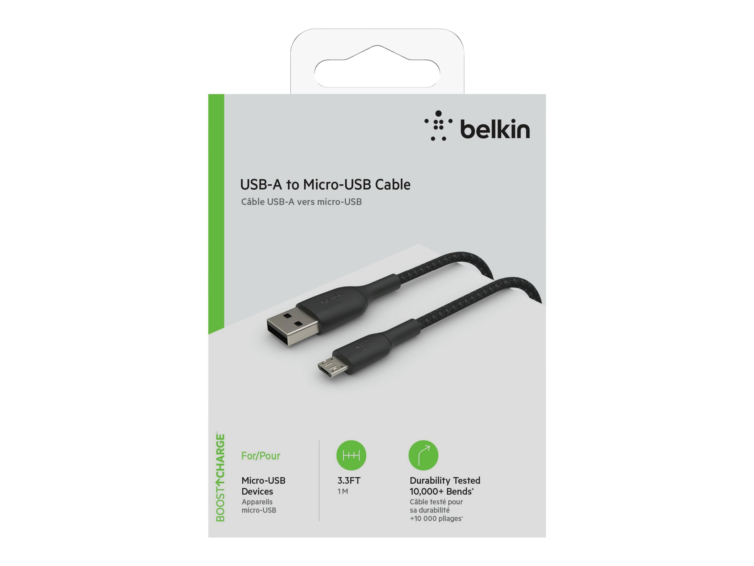 Belkin BOOST CHARGE - USB-Kabel - Micro-USB Typ B (M) zu USB (M) - 1 m - Schwarz
