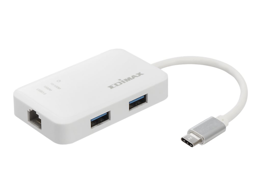 Edimax EU-4308 - Netzwerkadapter - USB-C 3.1 - Gigabit Ethernet x 1 + USB 3.0 x 3