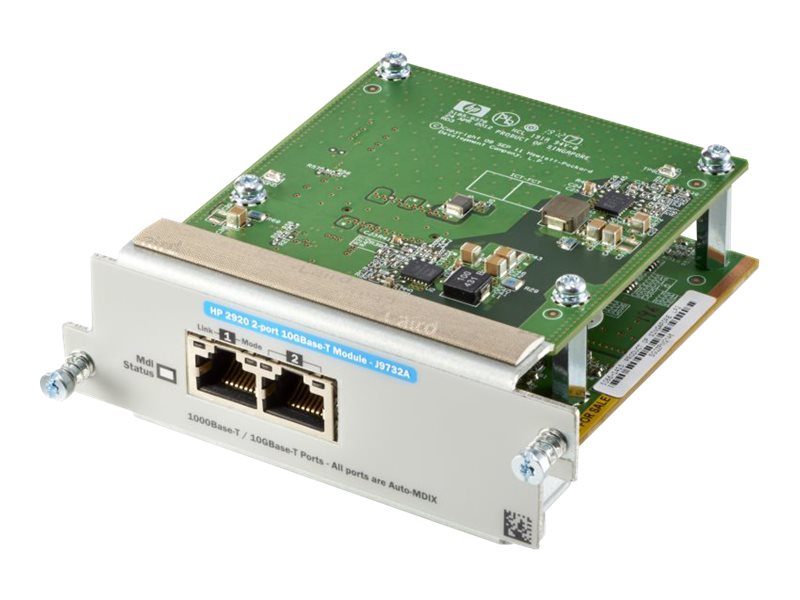 HPE - Erweiterungsmodul - 10Gb Ethernet x 2 - für HPE Aruba 2920-24G, 2920-24G-PoE+, 2920-48G, 2920-48G-PoE+