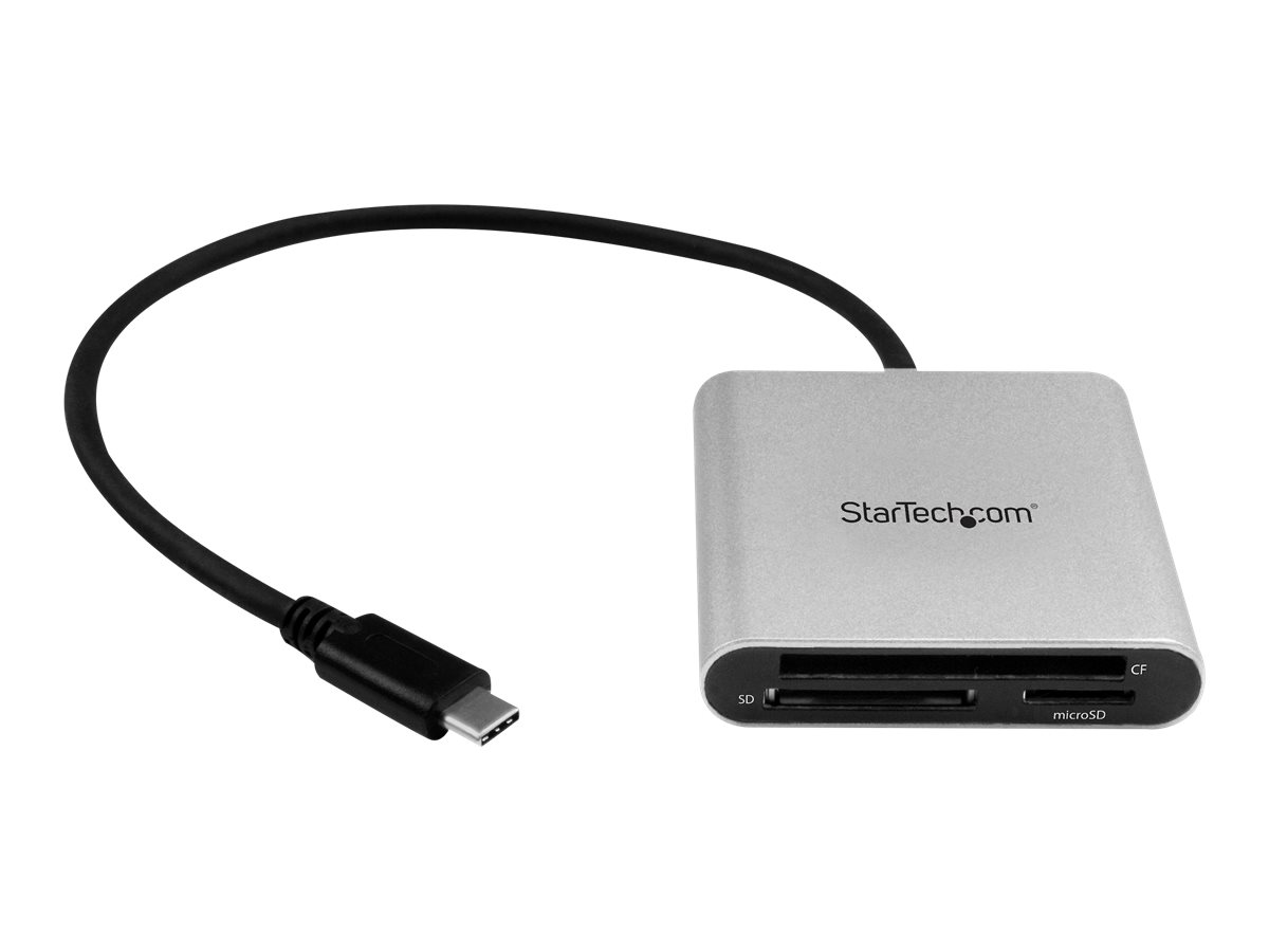 StarTech.com USB 3.0 Kartenleser mit USB-C - SD, MicroSD, CompactFlash Speicherkartenleser mit USB-C Kabel - Kartenleser (CF I, 