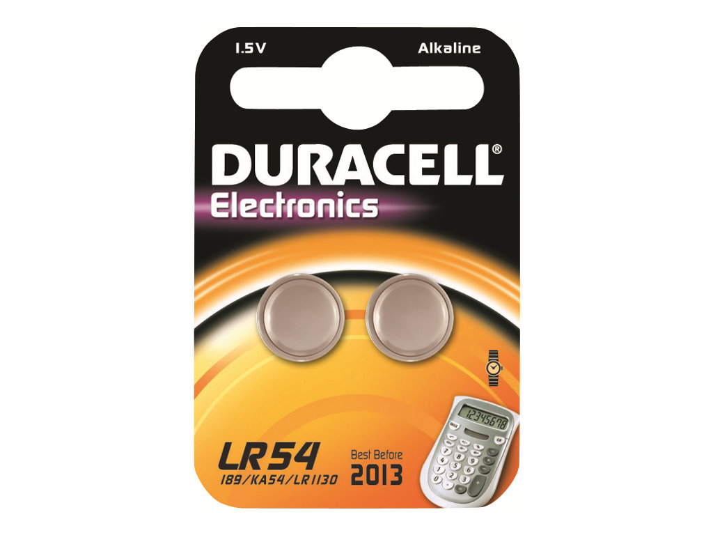 Duracell Electronics LR54 - Batterie 2 x LR54 - Alkalisch
