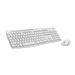 Logitech MK295 Silent - Tastatur-und-Maus-Set - kabellos - 2.4 GHz - US International - Off White