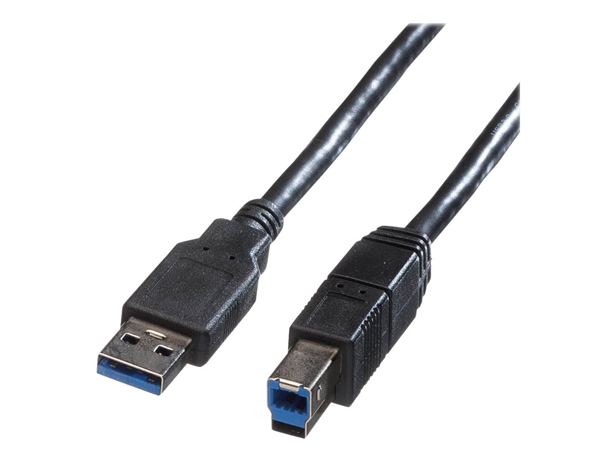 Roline - USB-Kabel - USB Typ A (M) zu USB Type B (M) - USB 3.0 - 1.8 m - Schwarz