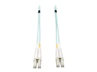 Eaton Tripp Lite Series 10Gb/40Gb/100Gb Duplex Multimode 50/125 OM3 LSZH Fiber Patch Cable (LC/LC), Aqua, 6M (19.7 ft.) - Patch-