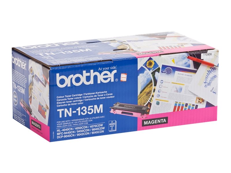 Brother TN135M - Magenta - Original - Tonerpatrone - fr Brother DCP-9040, 9042, 9045, HL-4040, 4050, 4070, MFC-9420, 9440, 9450