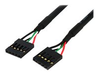 StarTech.com USB 2.0 Kabel Verlngerung intern 5 pol - 1 x IDC (5 pin) Pfostenbuchse auf 1 x IDC (5 pin) Pfostenbuchse Kabellng