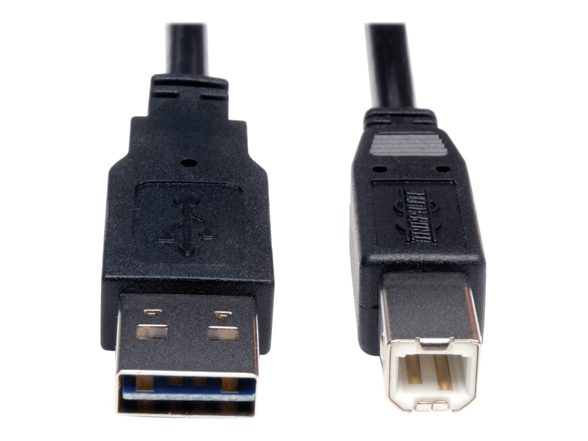 Eaton Tripp Lite Series Universal Reversible USB 2.0 Cable (Reversible A to B M/M), 6 ft. (1.83 m) - USB-Kabel - USB Typ B (M) z