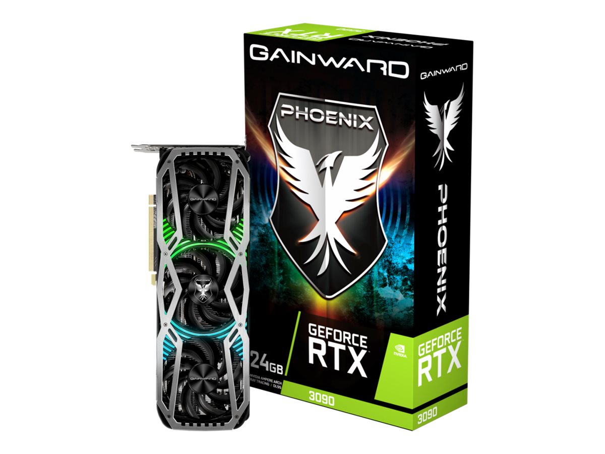 Gainward GeForce RTX 3090 Phoenix - Grafikkarten - GF RTX 3090 - 24 GB GDDR6X - PCIe 4.0 x16 - HDMI, 3 x DisplayPort