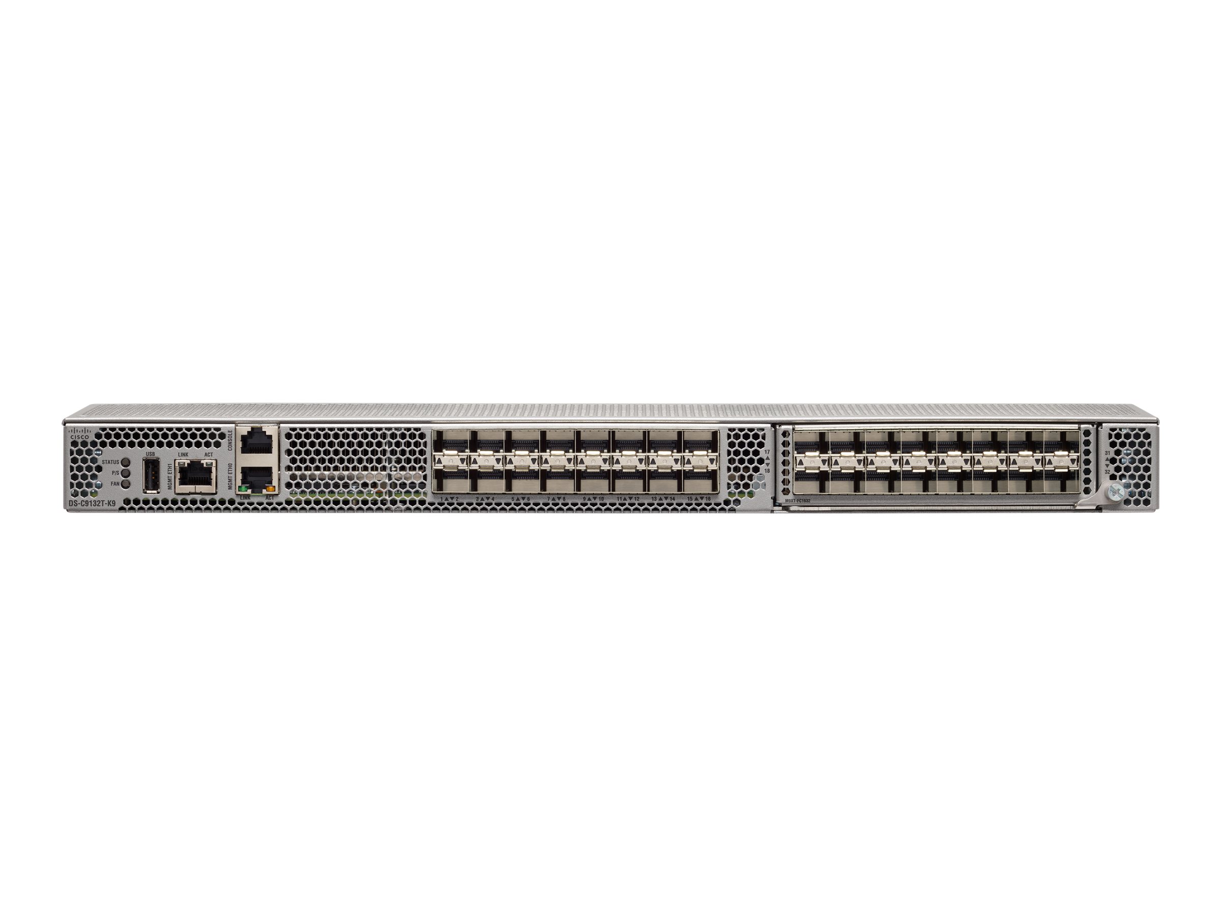 Cisco MDS 9132T - Switch - managed - 24 x 32Gb Fibre Channel SFP+ - an Rack montierbar