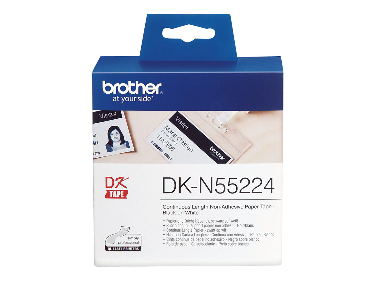 Brother DKN55224 - Papier - Schwarz auf Weiss - Rolle (5,4 cm x 30,5 m) 1 Rolle(n) Band - fr Brother QL-1050, QL-1060, QL-500, 