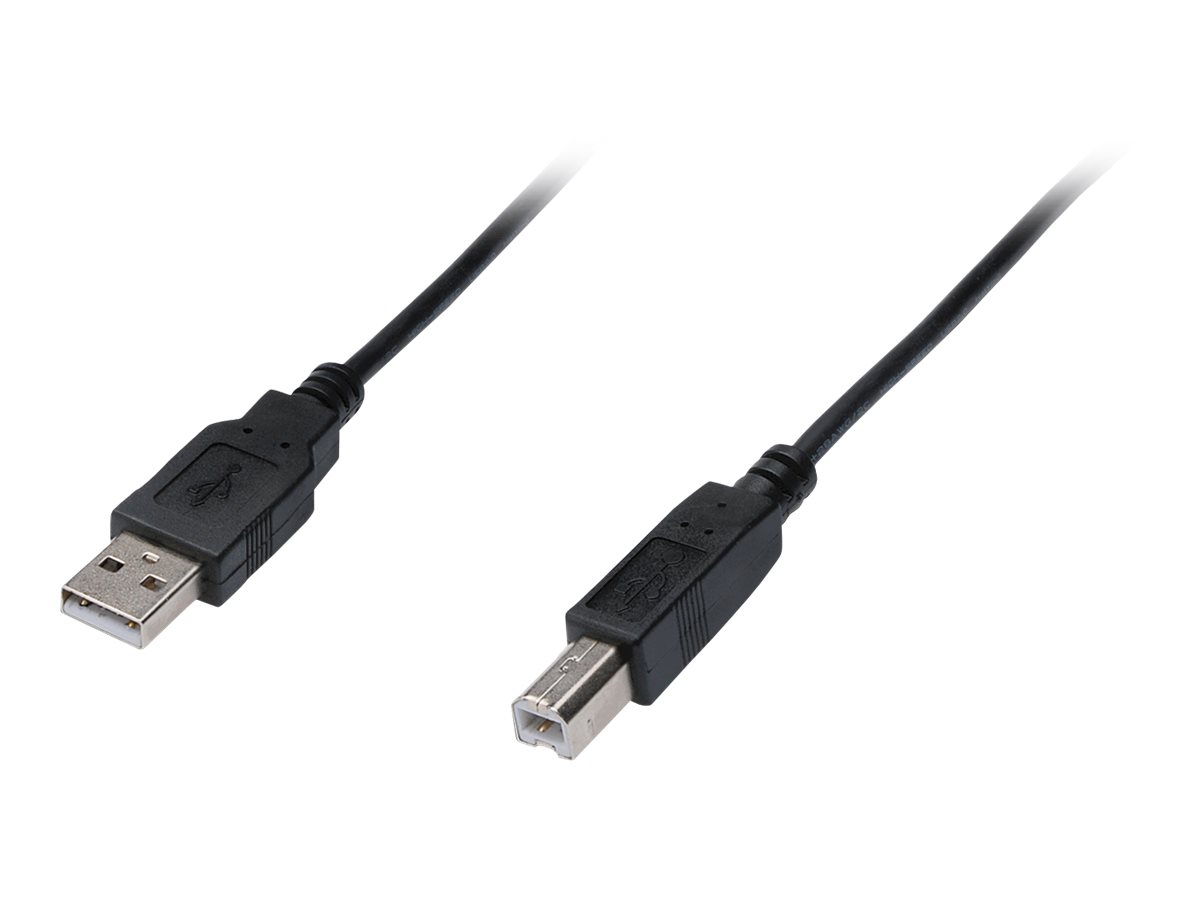 DIGITUS - USB-Kabel - USB (M) zu USB Typ B (M) - USB 2.0 - 1.8 m - geformt