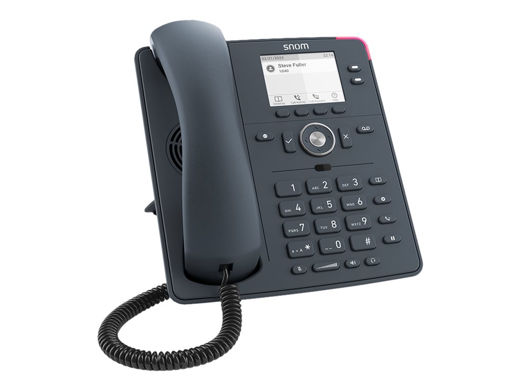 snom D140 - VoIP-Telefon - dreiweg Anruffunktion - SIP - 2 Leitungen - Slate Gray