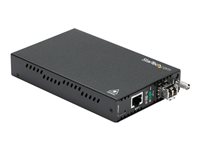 StarTech.com OAM Gigabit Ethernet Multimode LWL / Glasfaser LC Medienkonverter bis 550m - 802.3ah konform - 1000Baase-LX/SX - Me