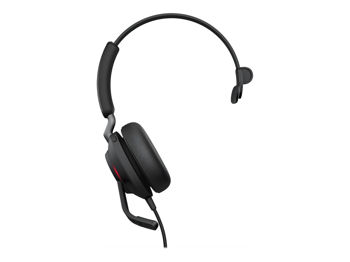 Jabra Evolve2 40 SE MS Mono - Headset - On-Ear - kabelgebunden - USB-C - Geruschisolierung