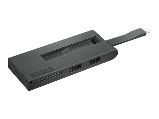 Lenovo - Port Replicator - USB-C - HDMI - fr ThinkPad X1 Nano Gen 1 20UN, 20UQ; X1 Titanium Yoga Gen 1 20QA, 20QB; X12 Detachab