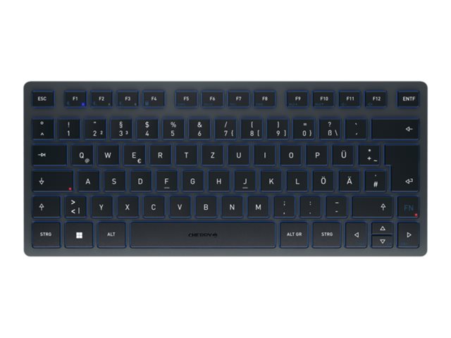 CHERRY KW 7100 MINI BT - Tastatur - kabellos - Bluetooth 5.1 - QWERTZ - Deutsch
