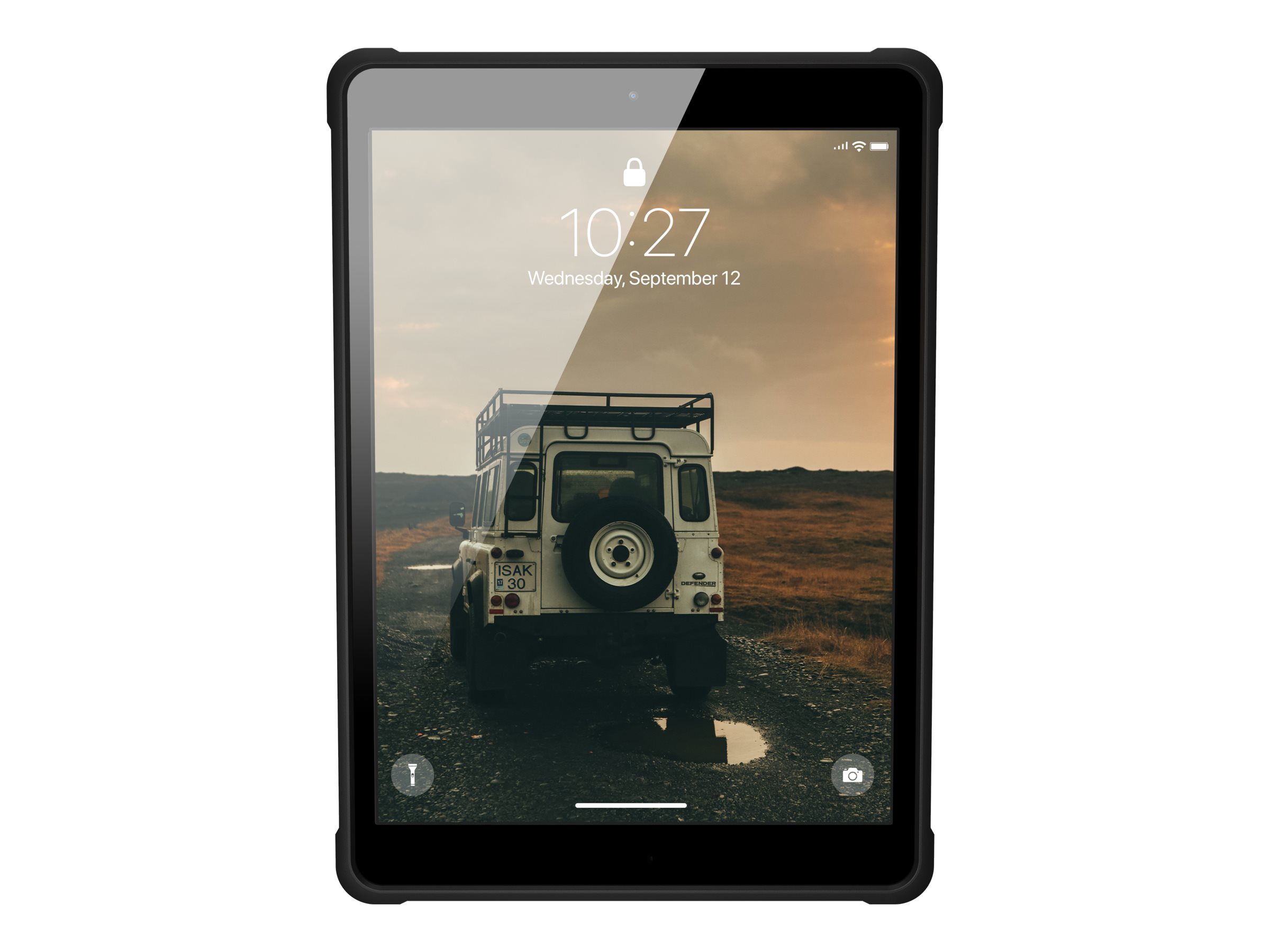 UAG Rugged Case for iPad 10.2-in (7/8 Gen, 2019/2020) - Metropolis w/HS Black - Hintere Abdeckung fr Tablet - composite - Schwa