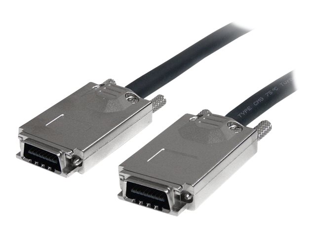 StarTech.com 1m Infiniband SCSI SAS Kabel extern - SFF-8470 auf SFF8470 - Externes SAS-Kabel - SAS 6Gbit/s - 4-Lane - 4 x Infini