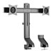 Tripp Lite Dual-Display Monitor Arm with Desk Clamp and Grommet - Height Adjustable, 17