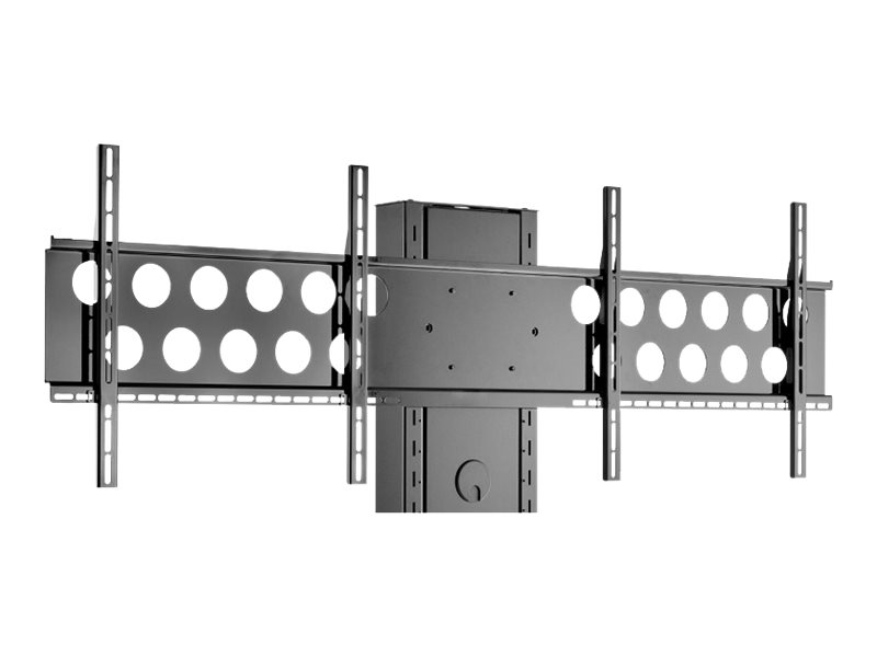HAGOR Info-Tower - Montagekomponente (2 Montagehalterungen) - für 2 LCD-Displays - Schwarz - Bildschirmgrösse: 102-140 cm (40