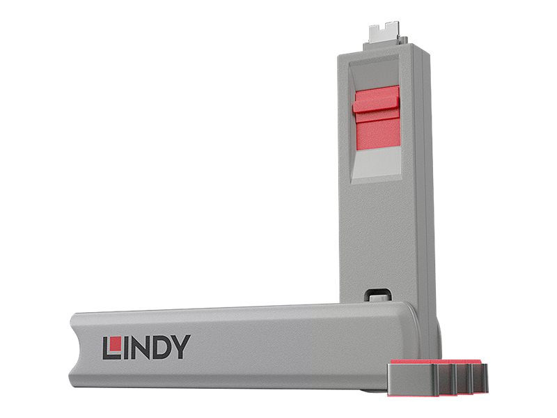 Lindy - Schloss fr USB-C-Port - Rot