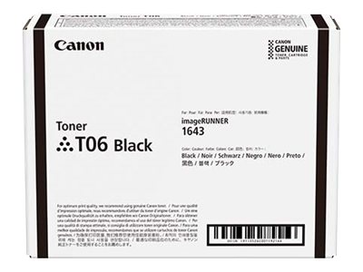 Canon T06 - Schwarz - original - Tonerpatrone - fr imageRUNNER 1643i, 1643i II, 1643iF, 1643iF II, 1643P; i-SENSYS X 1643P