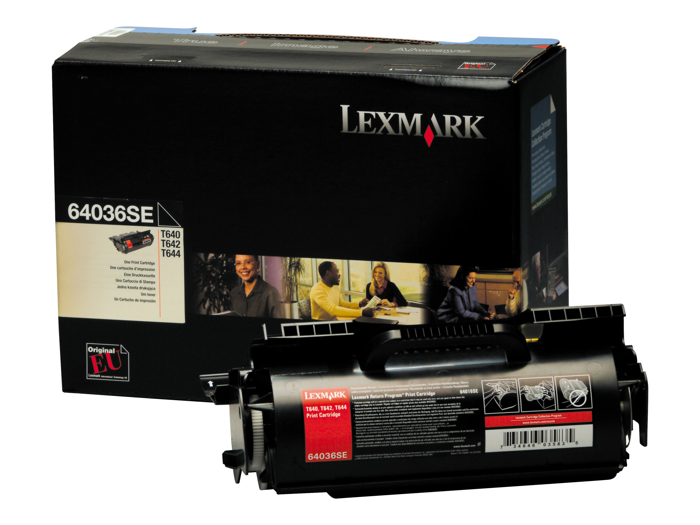 Lexmark - Schwarz - Original - Tonerpatrone - fr Lexmark T640, T642, T644