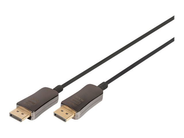 DIGITUS - DisplayPort-Kabel - DisplayPort (M) zu DisplayPort (M) - DisplayPort 1.4 - 30 m - Druckknopf, Active Optical Cable (AO