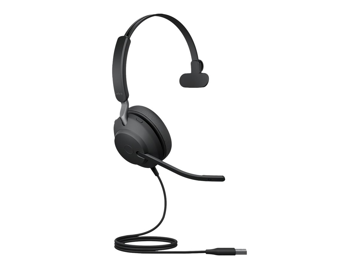 Jabra Evolve2 40 SE UC Mono - Headset - On-Ear - kabelgebunden - USB-A - Geruschisolierung