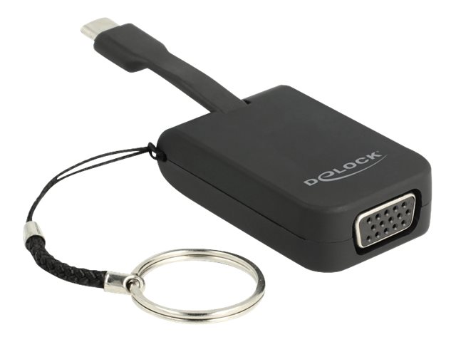 DeLOCK - Externer Videoadapter - RTD2169U - USB-C - VGA - Schwarz
