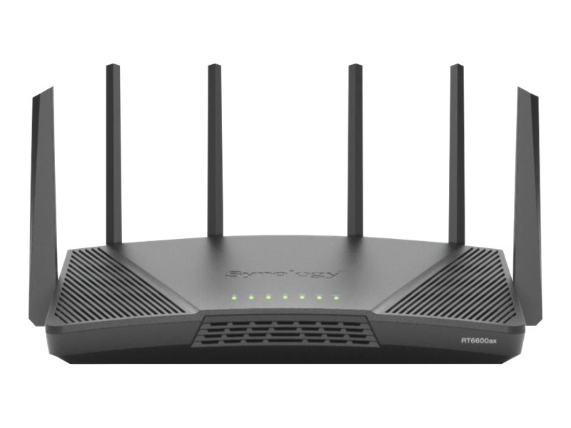 Synology RT6600AX - Wireless Router - 4-Port-Switch - GigE, 2.5 GigE - WAN-Ports: 2 - 802.11a/b/g/n/ac/ax