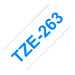 Brother TZe-263 - Blau auf weiss - Rolle (3,6 cm x 8 m) 1 Kassette(n) laminiertes Band - fr Brother PT-H110; P-Touch PT-3600, 5