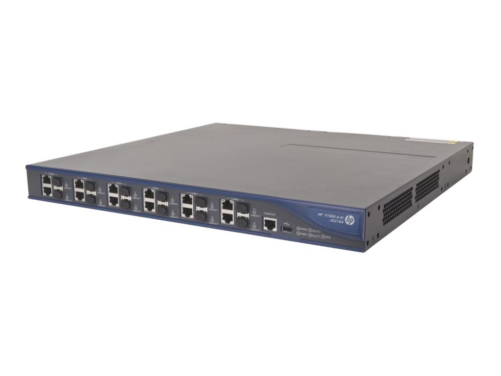 HPE F1000-EI VPN Firewall Appliance - Sicherheitsgert - 12 Anschlsse - GigE
