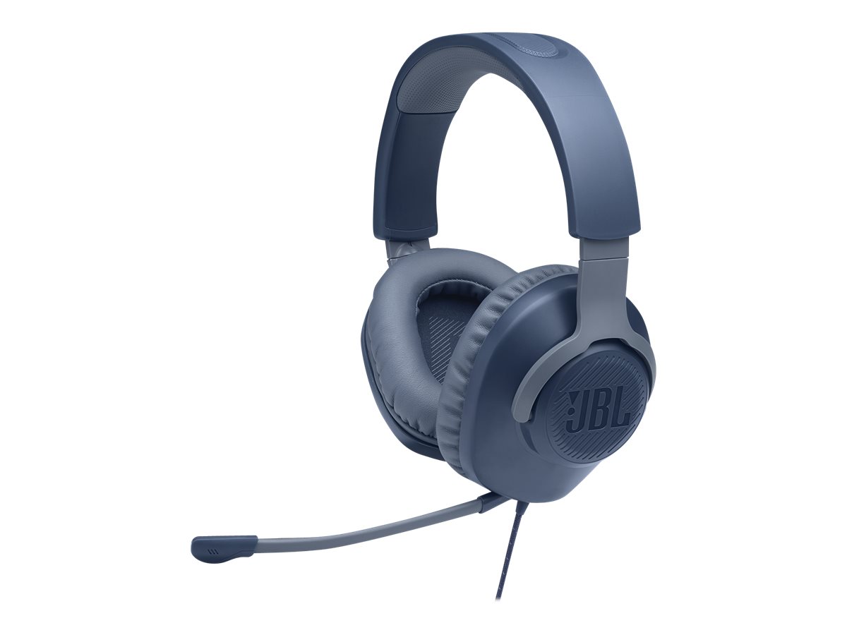 JBL Quantum 100 - Headset - ohrumschliessend - kabelgebunden - 3,5 mm Stecker - Blau