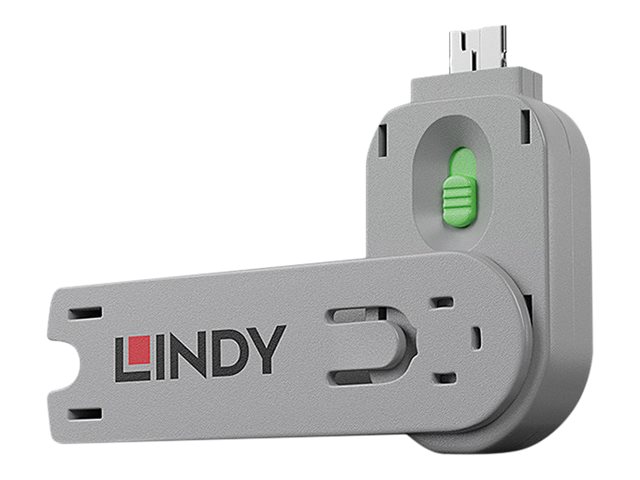 Lindy USB Type A Port Blocker Key - USB-Portblocker - grn