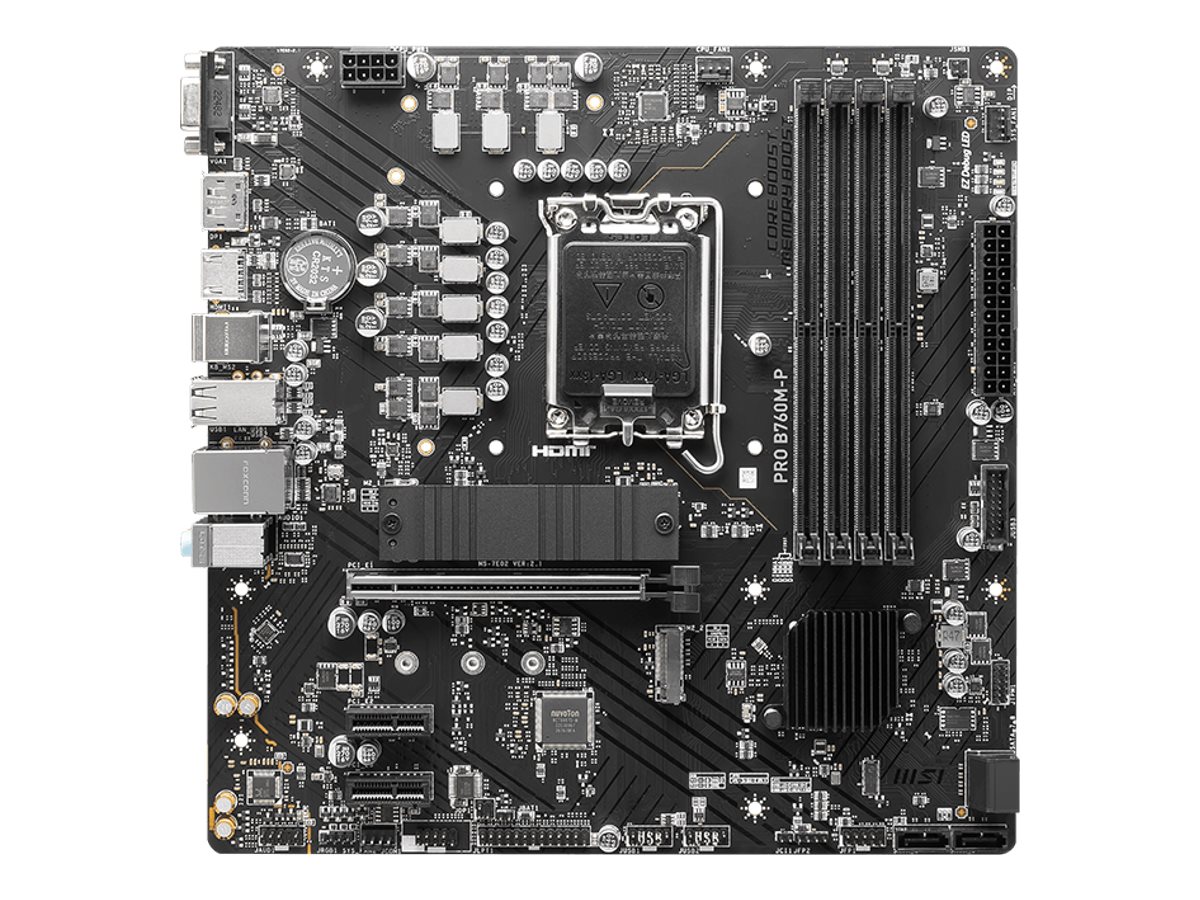 MSI PRO B760M-P - Motherboard - micro ATX - LGA1700-Sockel - B760 Chipsatz - USB 3.2 Gen 1, USB-C 3.2 Gen2