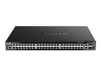 D-Link DGS 1520-52MP - Switch - L3 - Smart - 44 x 10/100/1000 (PoE+) + 4 x 2.5GBase-T (PoE+) + 2 x 10 Gigabit Ethernet + 2 x 10 