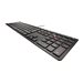 CHERRY KC 6000 SLIM - Tastatur - USB - Belgien - Tastenschalter: CHERRY SX - Schwarz