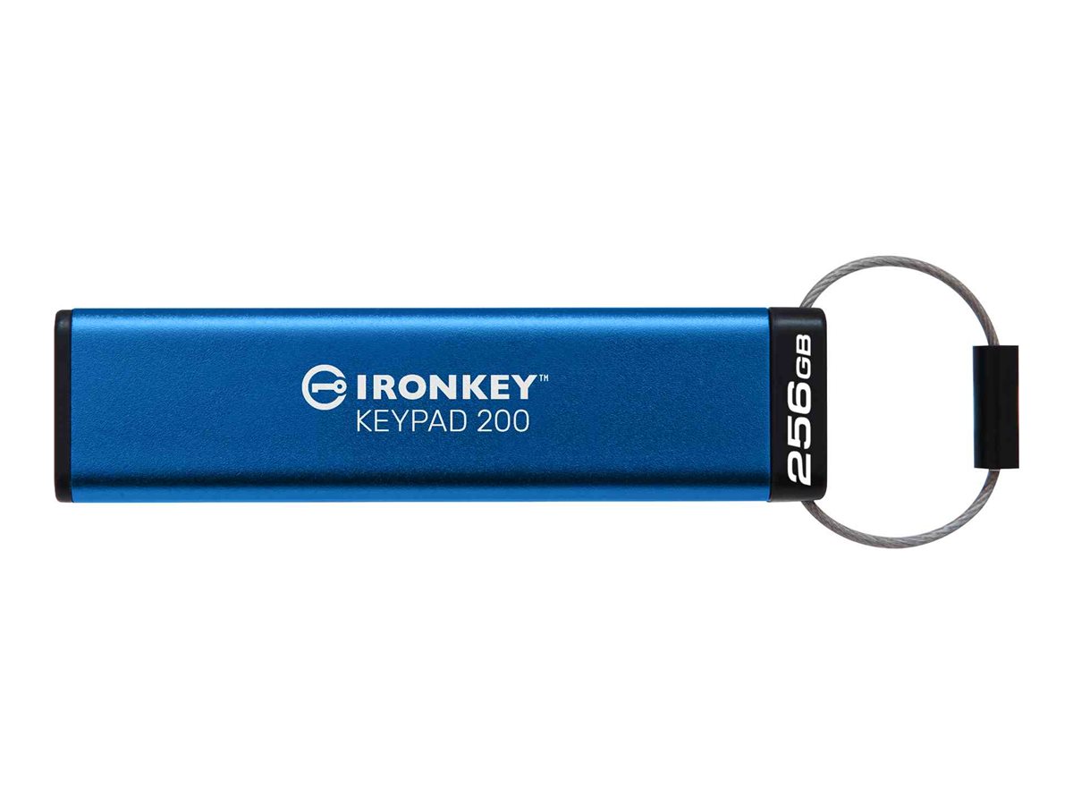 Kingston IronKey Keypad 200 - USB-Flash-Laufwerk - verschlsselt - 256 GB - USB 3.2 Gen 1