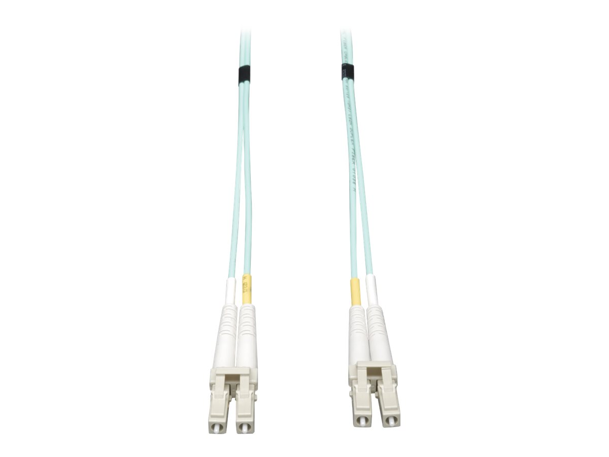 Eaton Tripp Lite Series 10Gb Duplex Multimode 50/125 OM3 LSZH Fiber Patch Cable, (LC/LC) - Aqua, 15M (50 ft.) - Patch-Kabel - LC
