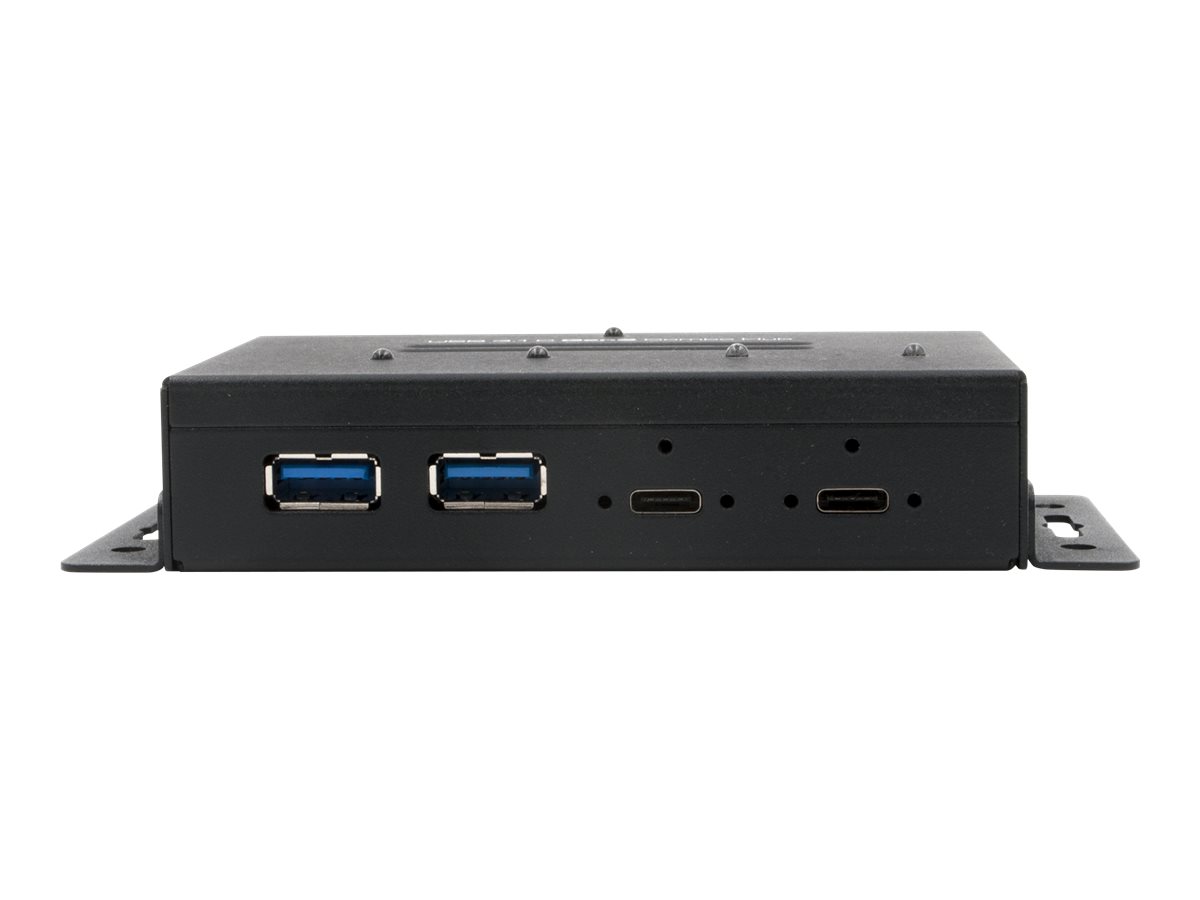 Exsys EX-1240HMVS - Hub - 4 x USB 3.1 Gen 2 - Desktop, an DIN-Schiene montierbar
